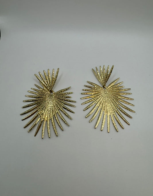 Gold Starburst Earrings