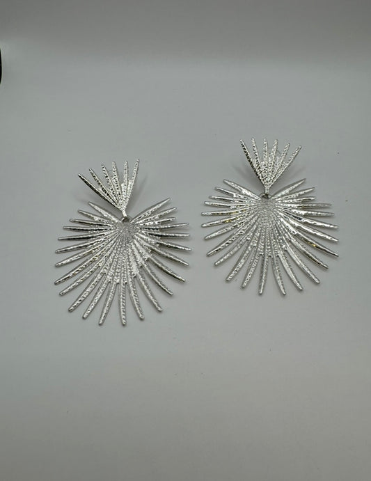 Silver Starburst Earrings