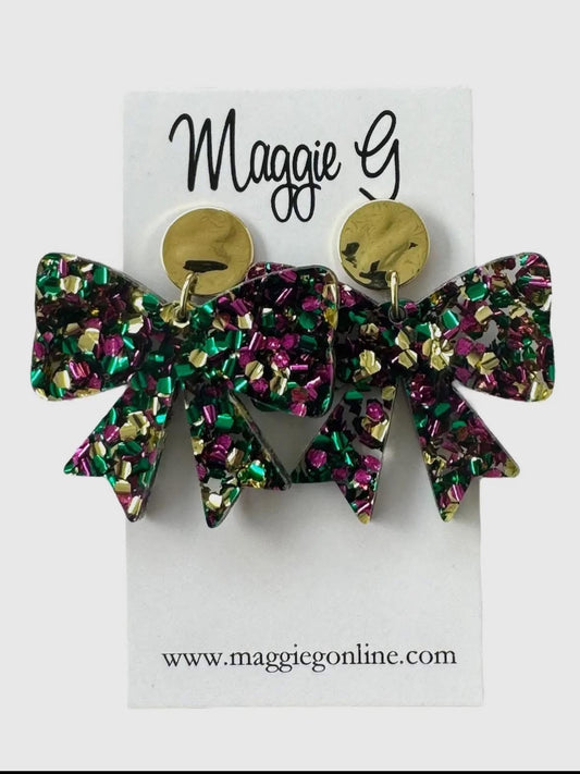 Maggie G bow earrings